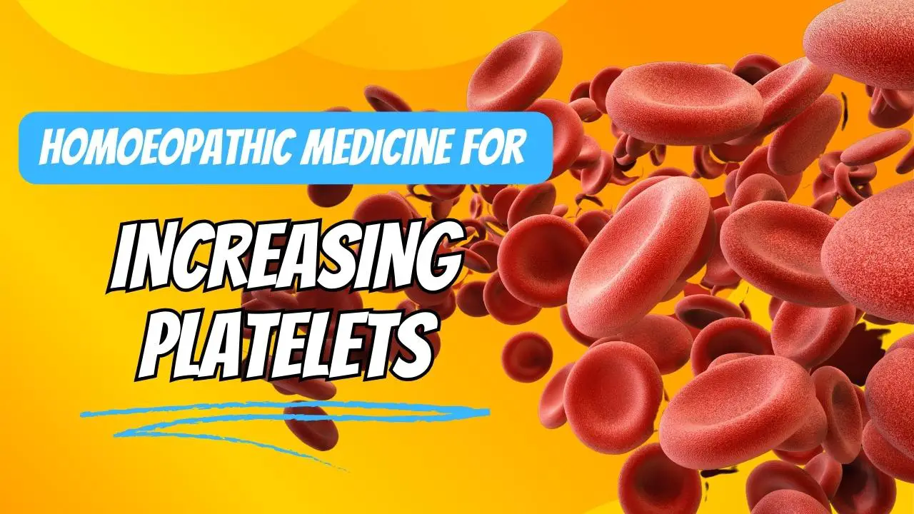 Homoeopathic medicine for increasing platelets