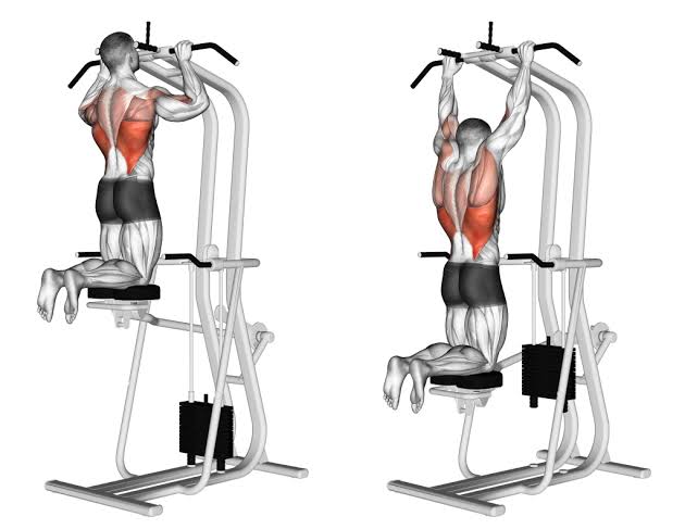 assisted pull up machine