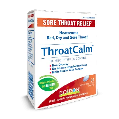 medicamento homeopático para el dolor de garganta